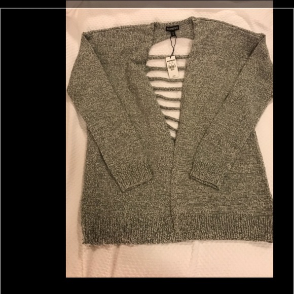 Express slash back cardigan sweater. Xsmall. - Picture 3 of 3
